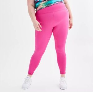 NWOT active athletic Tek Gear workout leggings 4x hot pink